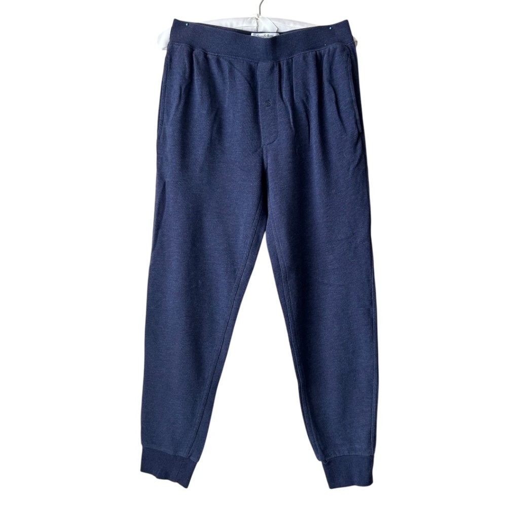 Joggers Blue Elastic Waist Pockets Button Accent by Goodfellow Size Small